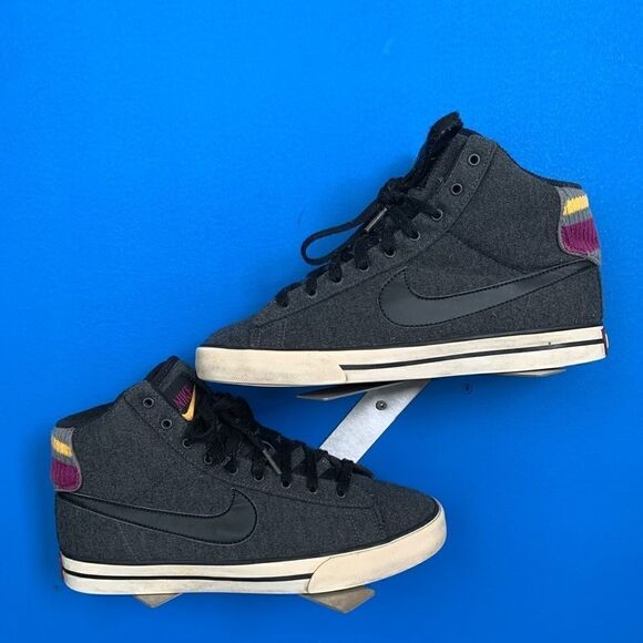 Nike Sweet Classic High Black/Grey/Purple/Yellow (416173-017) Womens Size 10 - Picture 1 of 9